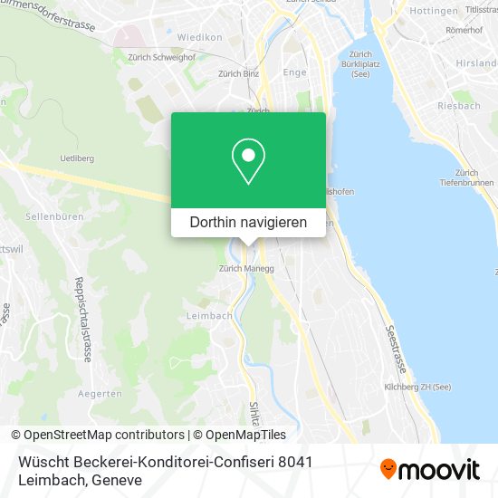 Wüscht Beckerei-Konditorei-Confiseri 8041 Leimbach Karte
