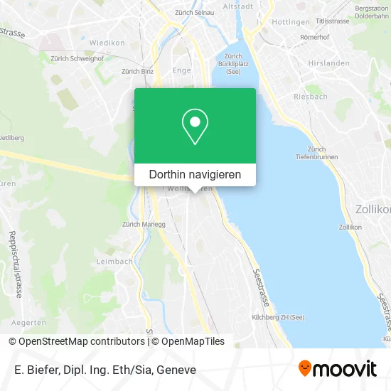 E. Biefer, Dipl. Ing. Eth/Sia Karte