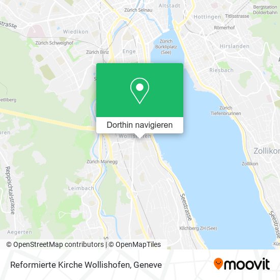 Reformierte Kirche Wollishofen Karte