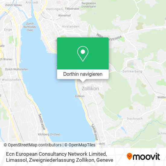 Ecn European Consultancy Network Limited, Limassol, Zweigniederlassung Zollikon Karte
