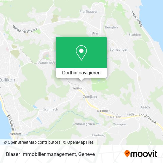 Blaser Immobilienmanagement Karte