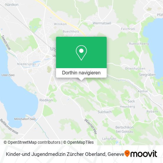 Kinder-und Jugendmedizin Zürcher Oberland Karte