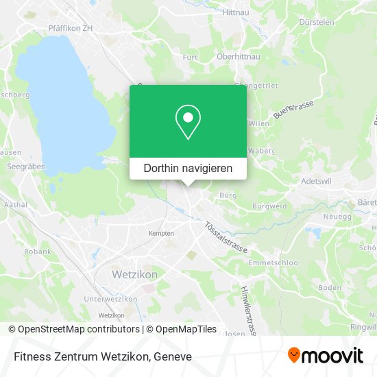 Fitness Zentrum Wetzikon Karte
