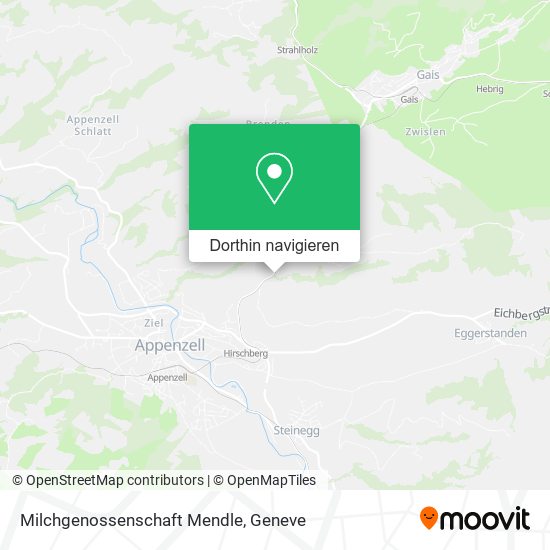 Milchgenossenschaft Mendle Karte