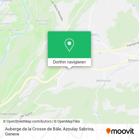 Auberge de la Crosse de Bâle, Azoulay Sabrina Karte