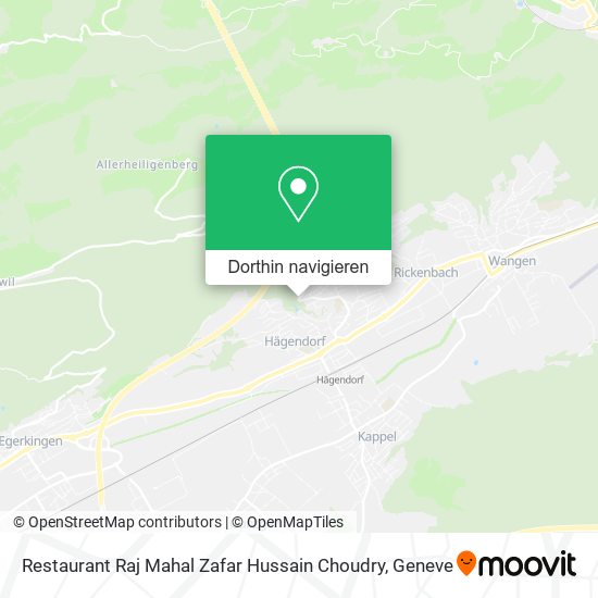 Restaurant Raj Mahal Zafar Hussain Choudry Karte