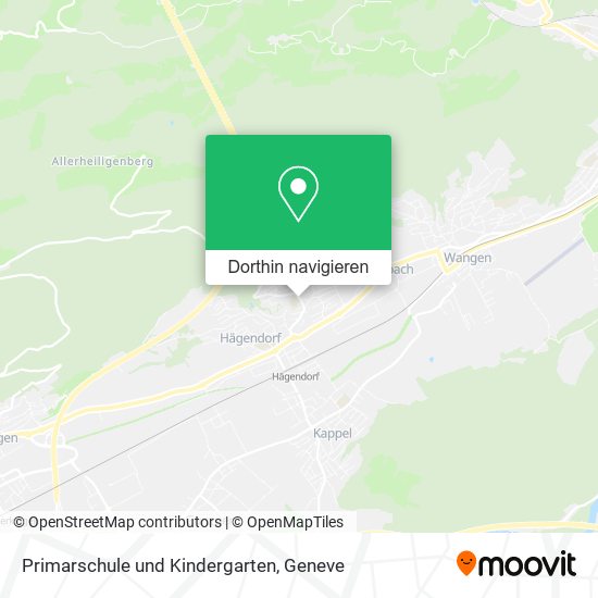 Primarschule und Kindergarten Karte