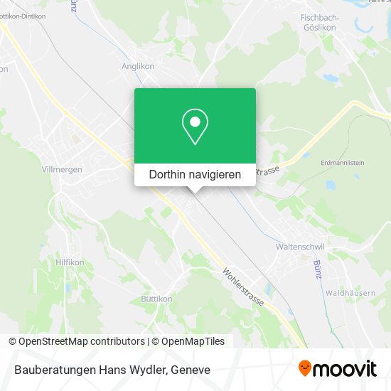 Bauberatungen Hans Wydler Karte
