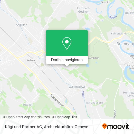 Kägi und Partner AG, Architekturbüro Karte