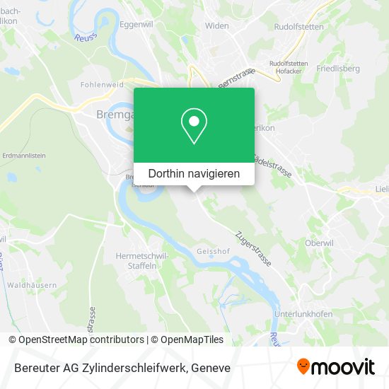 Bereuter AG Zylinderschleifwerk Karte