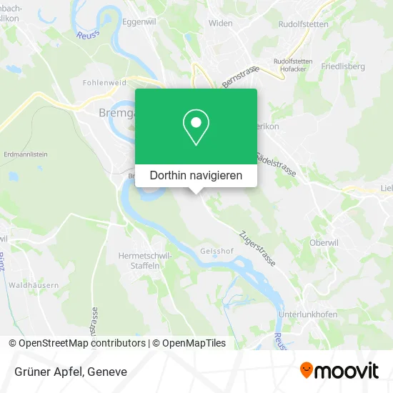 Grüner Apfel Karte