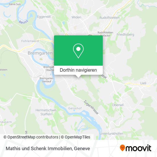 Mathis und Schenk Immobilien Karte
