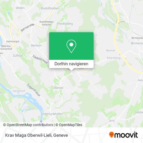 Krav Maga Oberwil-Lieli Karte