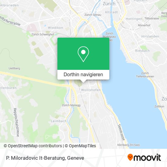 P. Miloradovic It-Beratung Karte