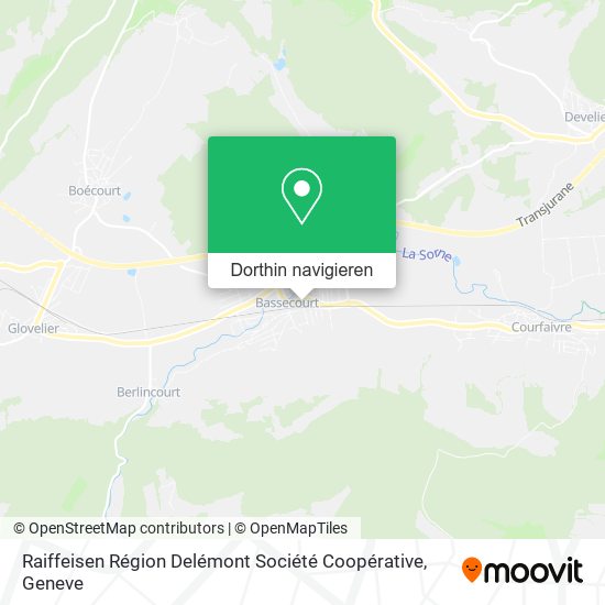 Raiffeisen Région Delémont Société Coopérative Karte