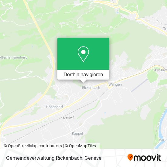 Gemeindeverwaltung Rickenbach Karte