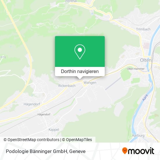 Podologie Bänninger GmbH Karte