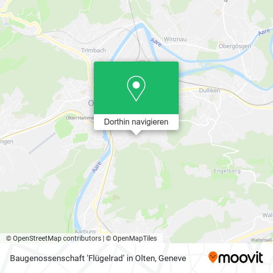 Baugenossenschaft 'Flügelrad' in Olten Karte