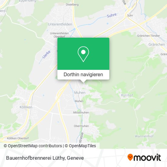 Bauernhofbrennerei Lüthy Karte