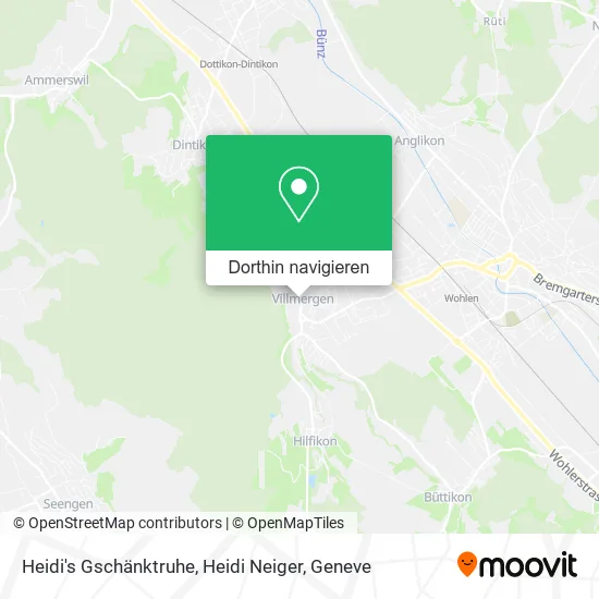 Heidi's Gschänktruhe, Heidi Neiger Karte