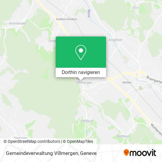 Gemeindeverwaltung Villmergen Karte