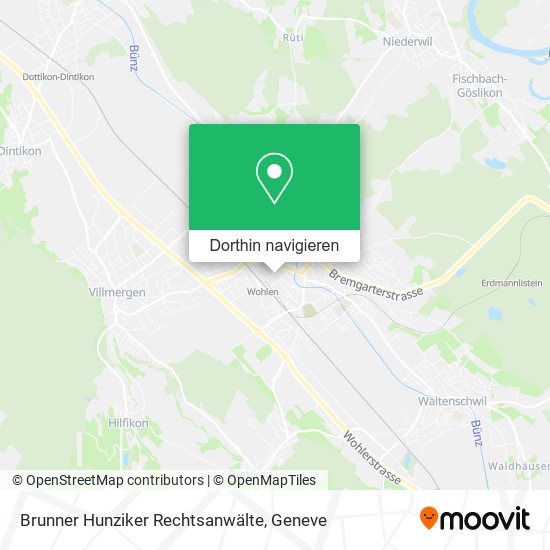 Brunner Hunziker Rechtsanwälte Karte