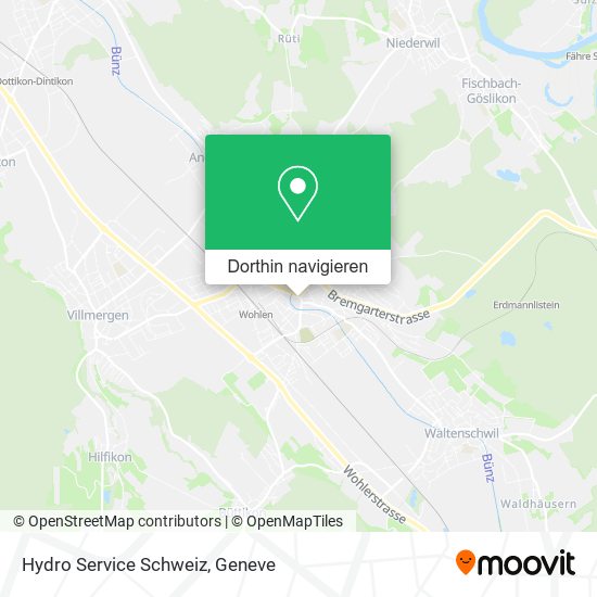 Hydro Service Schweiz Karte