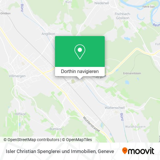 Isler Christian Spenglerei und Immobilien Karte