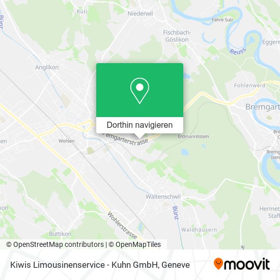 Kiwis Limousinenservice - Kuhn GmbH Karte