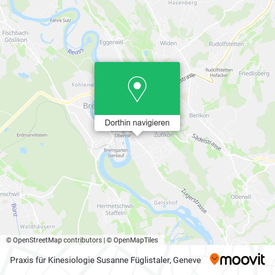 Praxis für Kinesiologie Susanne Füglistaler Karte