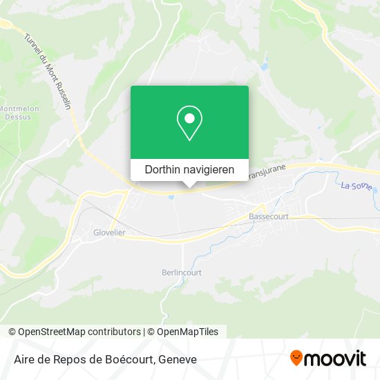 Aire de Repos de Boécourt Karte