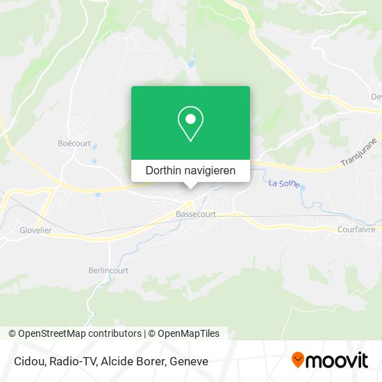 Cidou, Radio-TV, Alcide Borer Karte