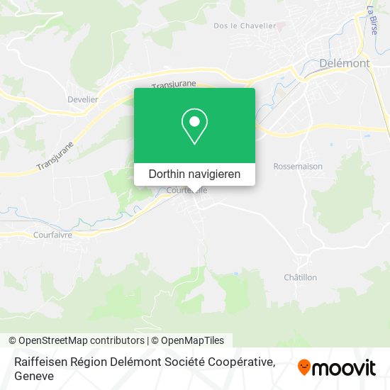 Raiffeisen Région Delémont Société Coopérative Karte