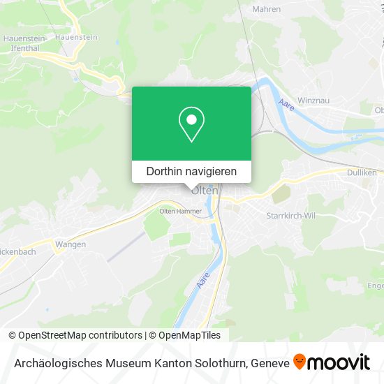 Archäologisches Museum Kanton Solothurn Karte