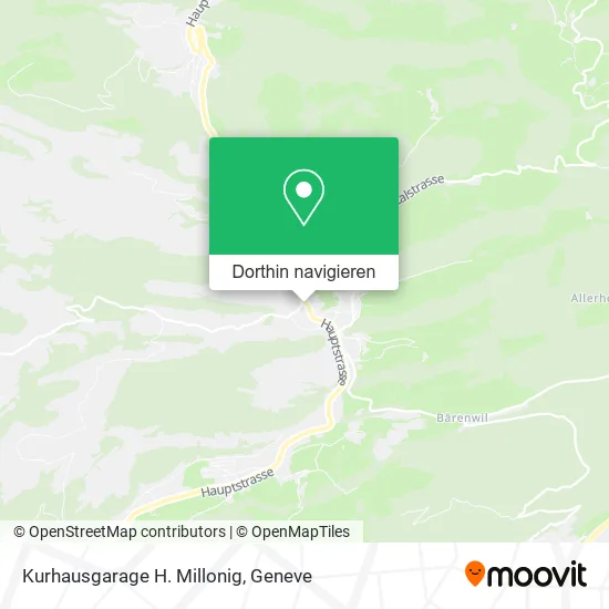 Kurhausgarage H. Millonig Karte