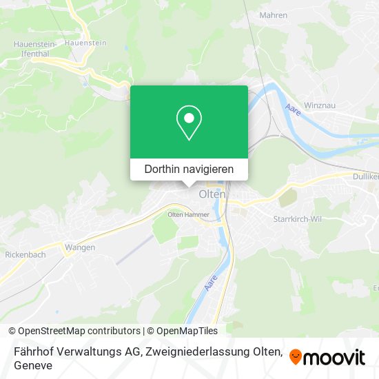 Fährhof Verwaltungs AG, Zweigniederlassung Olten Karte