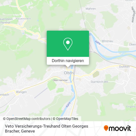 Veto Versicherungs-Treuhand Olten Georges Bracher Karte