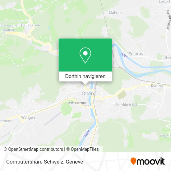 Computershare Schweiz Karte