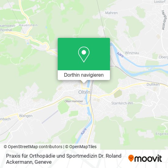 Praxis für Orthopädie und Sportmedizin Dr. Roland Ackermann Karte