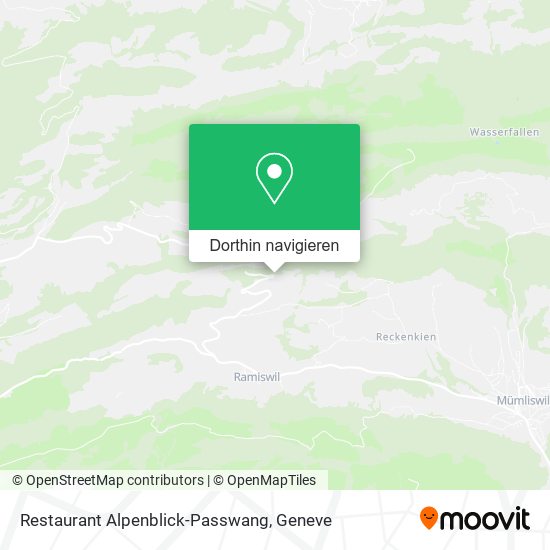 Restaurant Alpenblick-Passwang Karte