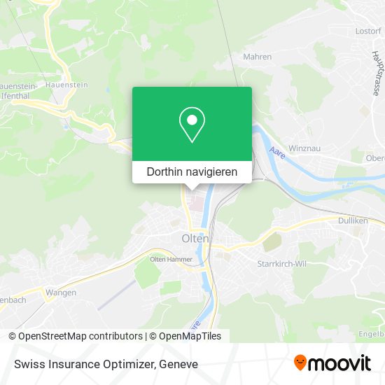 Swiss Insurance Optimizer Karte