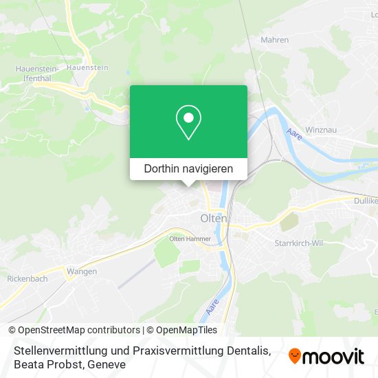 Stellenvermittlung und Praxisvermittlung Dentalis, Beata Probst Karte
