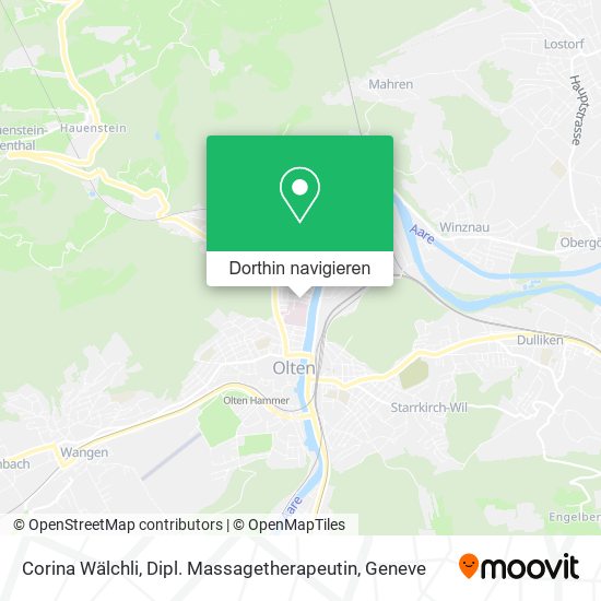 Corina Wälchli, Dipl. Massagetherapeutin Karte
