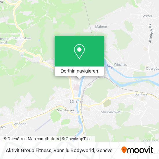 Aktivit Group Fitness, Vannilu Bodyworld Karte