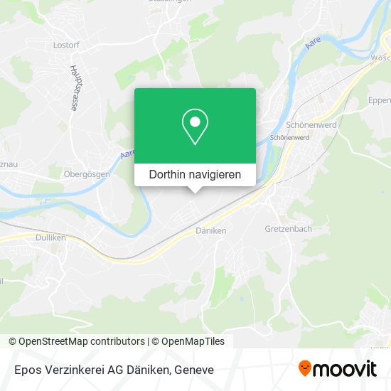 Epos Verzinkerei AG Däniken Karte