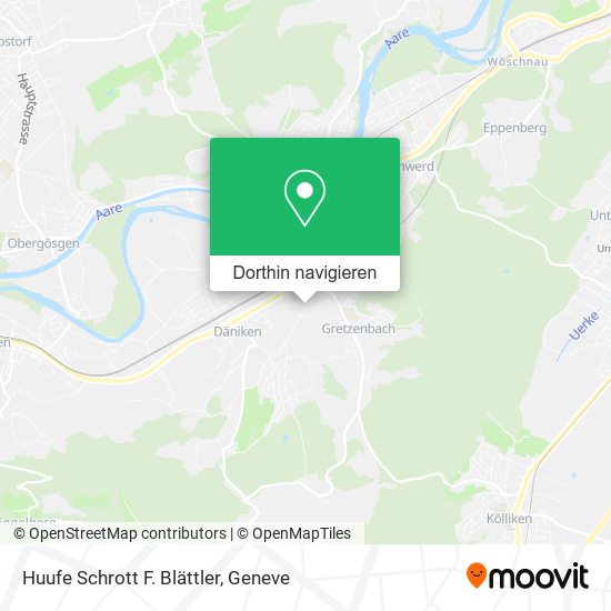 Huufe Schrott F. Blättler Karte