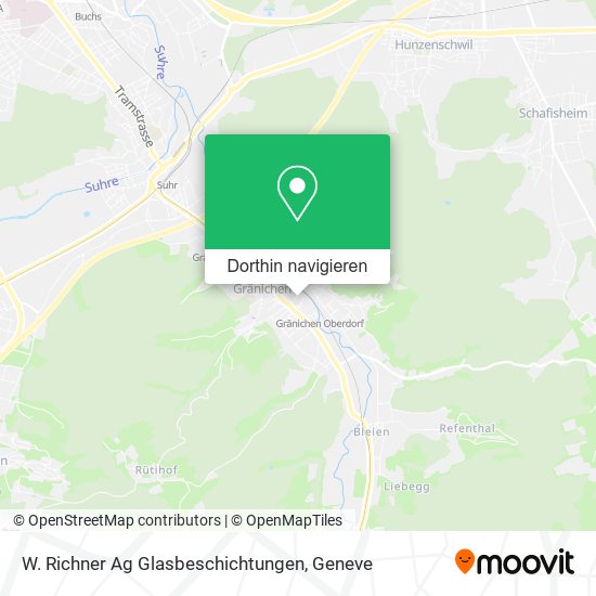 W. Richner Ag Glasbeschichtungen Karte