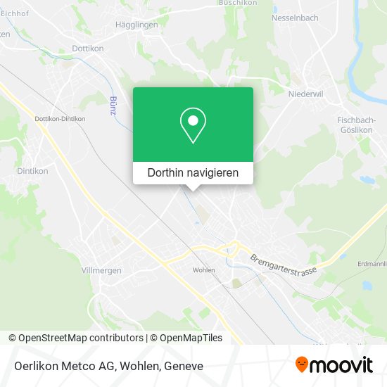 Oerlikon Metco AG, Wohlen Karte