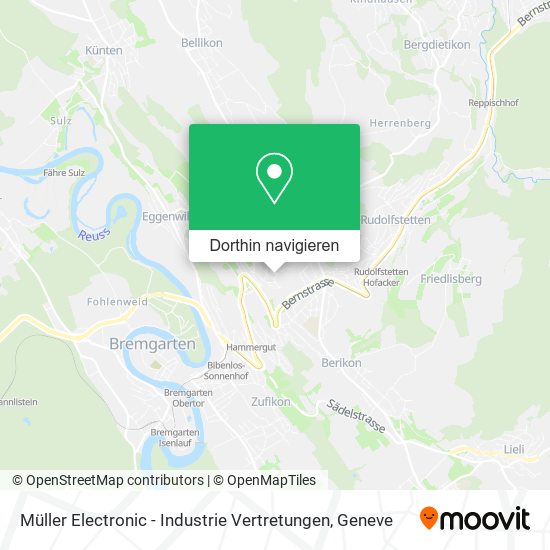 Müller Electronic - Industrie Vertretungen Karte