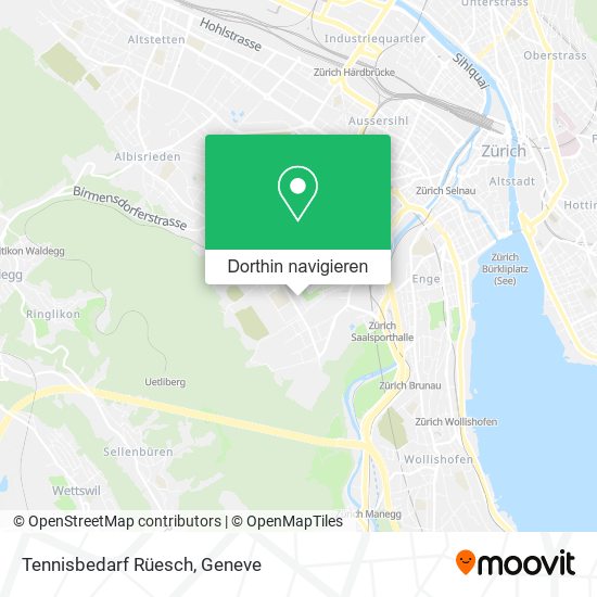 Tennisbedarf Rüesch Karte